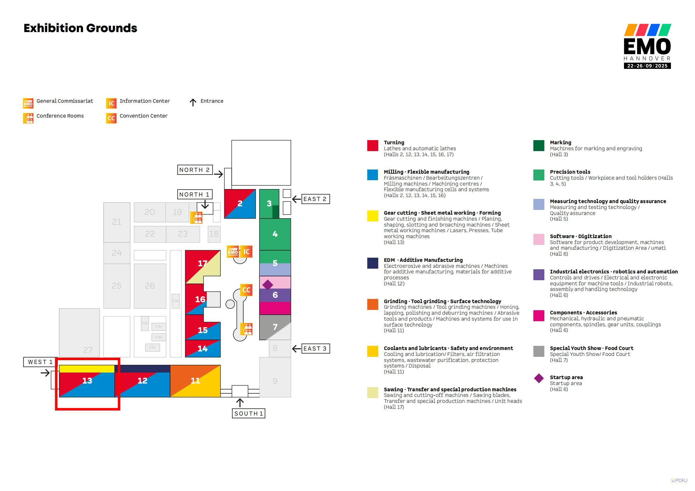 250507 位置图 EMO Hannover 2025_展区分布图_01 250507 EMO Hannover 2025_展区分布图_01