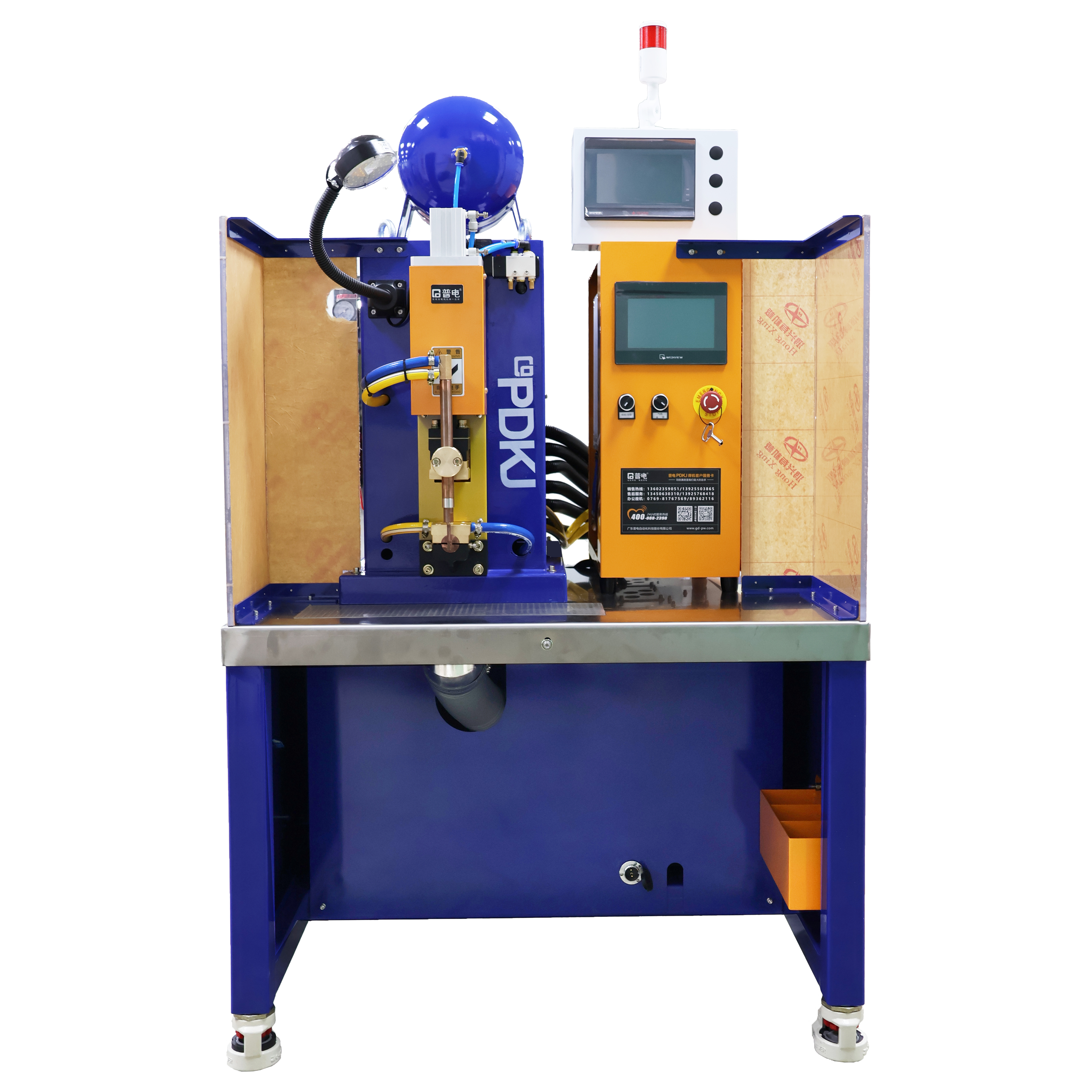 Desktop-Mittelfrequenz-Inverter-Präzisions-Punktschweißmaschine für Messing-Kühlerkomponenten